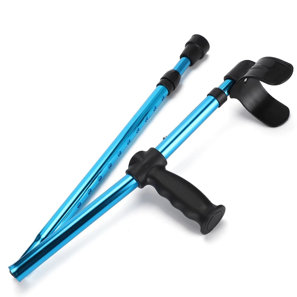Adjustable telescopic walking stick with foldable alloy die for multifunctional trekking sticks for disabled elderly