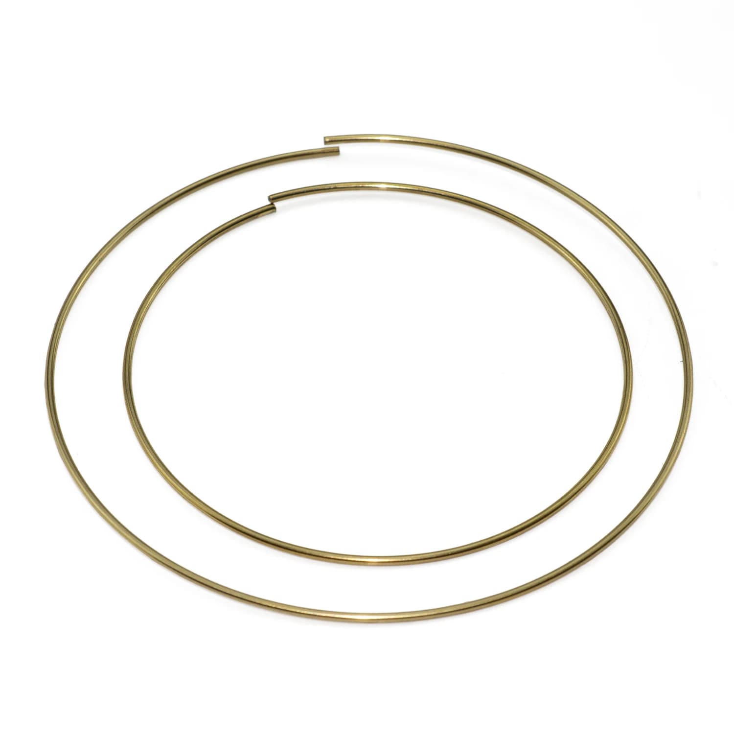 10pcs 80/100mm Raw Brass Dream Catcher Reve Circle Rings Findings Hanging Round Circle Metal Pour Attrape Reve Net Jewelry DIY