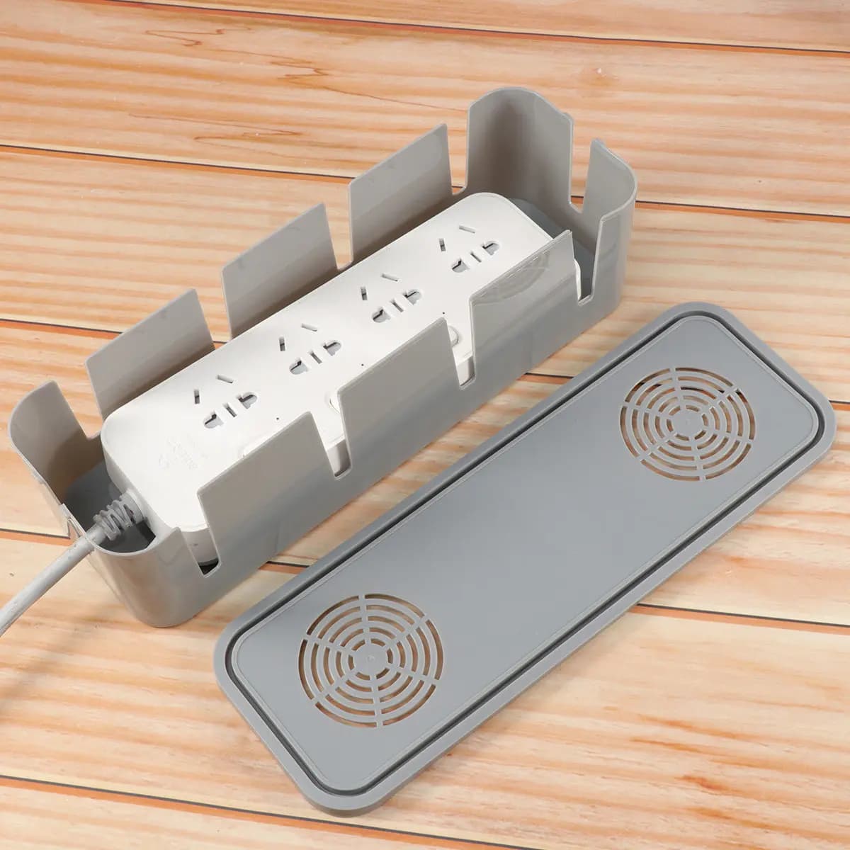 Scatola Portacavi e Organizzatore per Prese Elettriche, Salvaspazio per Casa, Ufficio, Scrivania, Angolo Parete, Sicuro per Bambini, Resistente alla Polvere