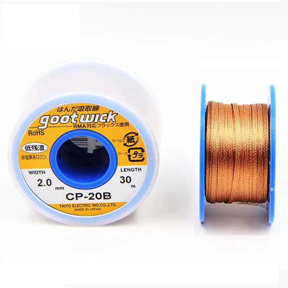 Original Japan Goot Wick 30/20/15M Wicks Brake BGA Wick RoHs Removal Sawing Tools