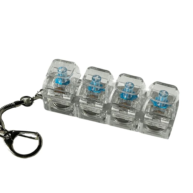 1PC LED Light-Up Tastiera Meccanica Tester Fidget Portachiavi 4/9 Tasti Sollievo dallo stress Pulsante Keycap Gadget per FAI DA TE