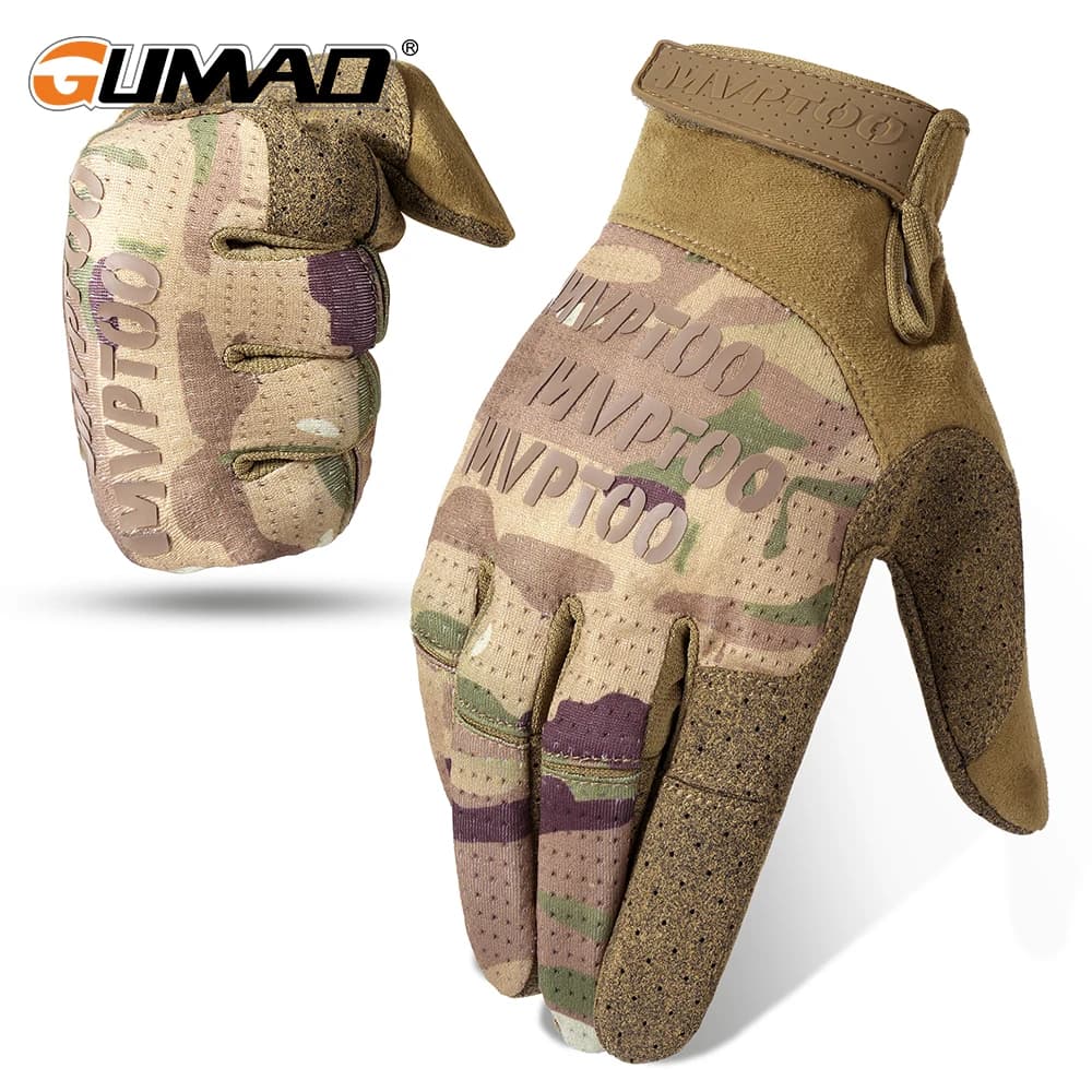 Outdoor Sports Breathable Touch Screen Hunting Gloves Hiking Camping Paintball Tactical Combat Work Cycling Lightweight Men's Equipment