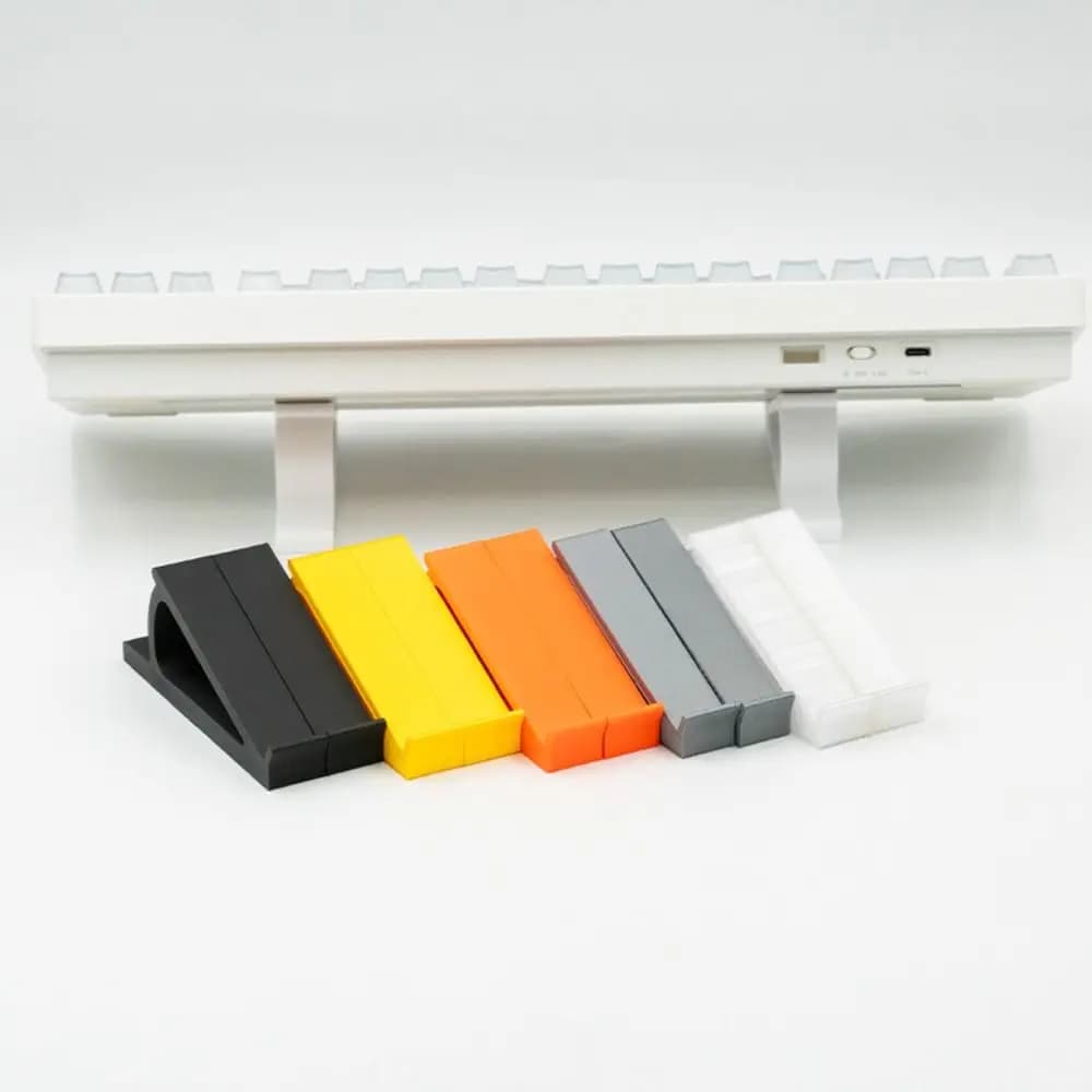Back Support for Portable Keyboard (1 Paio) - Adjustable Plastic Corner for Computer Keyboard, Keyboard Rack Accessories, Monitor Support