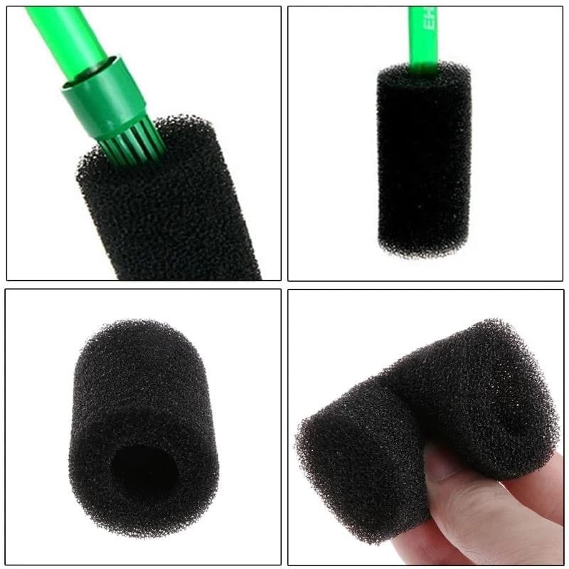 5 pezzi spugna prefiltro ricambio per acquari, supporti filtranti, rotoli schiuma nera, coperchi filtranti per acquari,