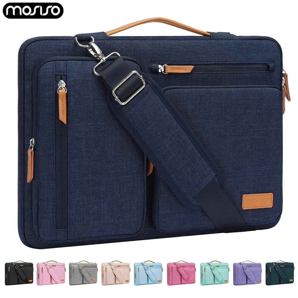 Borsa per Laptop 13 14 15 16 custodia per Notebook da 17.3 pollici per MacBook Air Pro M1 M2 M3 HP Dell Asus borsa a tracolla per Computer