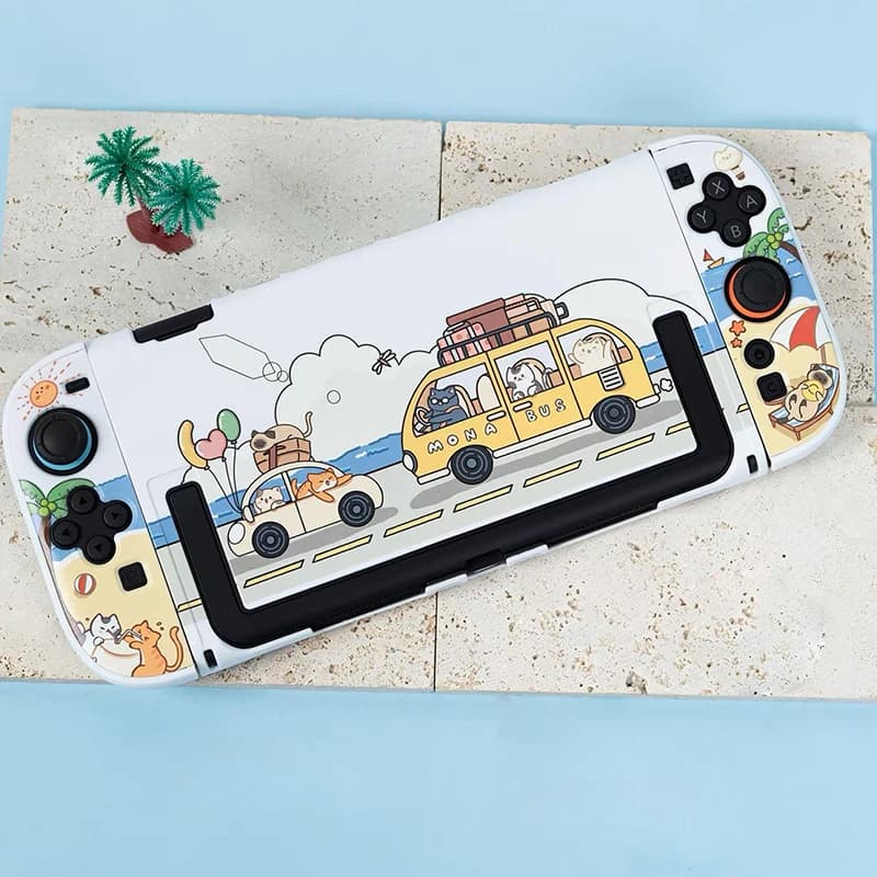 Custodia per Nintendo Switch 2 a forma di autobus da viaggio, simpatica cover protettiva rigida dockabile per Nintendo Switch OLED/Controller NS