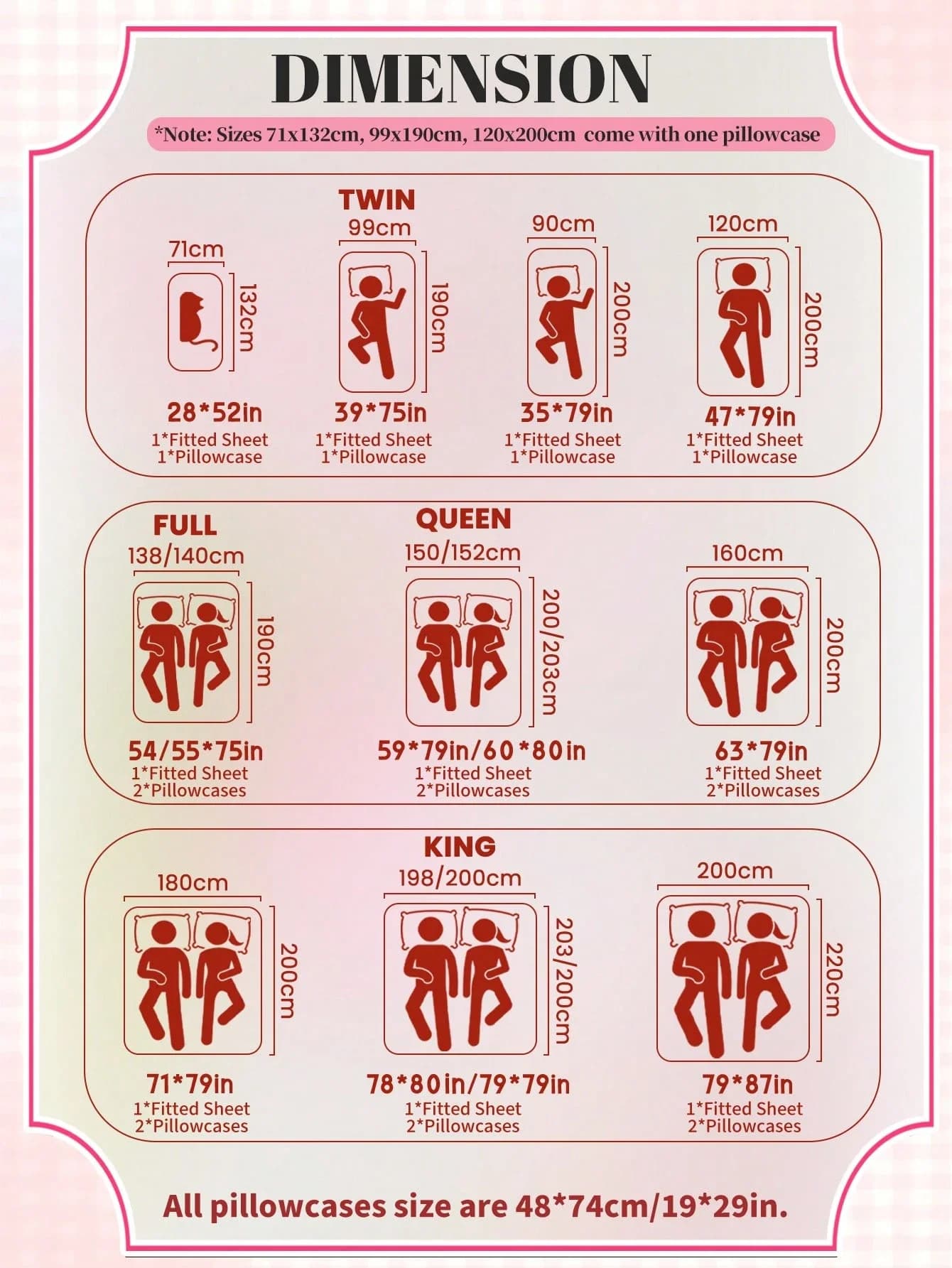 Set di lenzuola con stampa e federa, morbide e resistenti alle pieghe, per letto singolo, matrimoniale, queen e king size