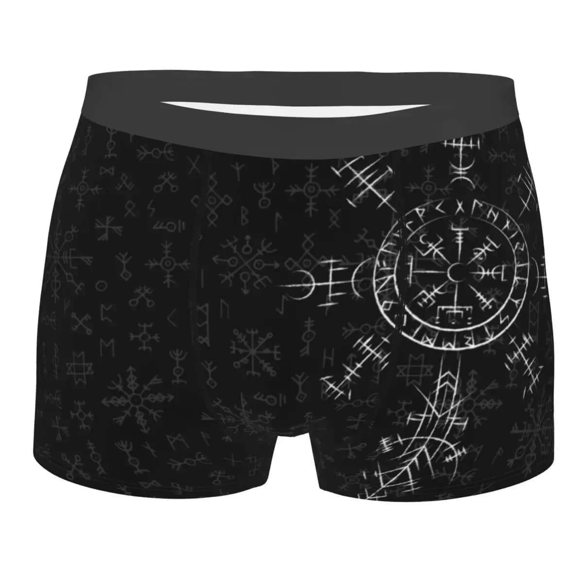 Personalizzato maschio portafortuna bussola vichinga Vegvisir intimo vichinghi Valhalla boxer slip pantaloncini traspiranti mutandine mutande