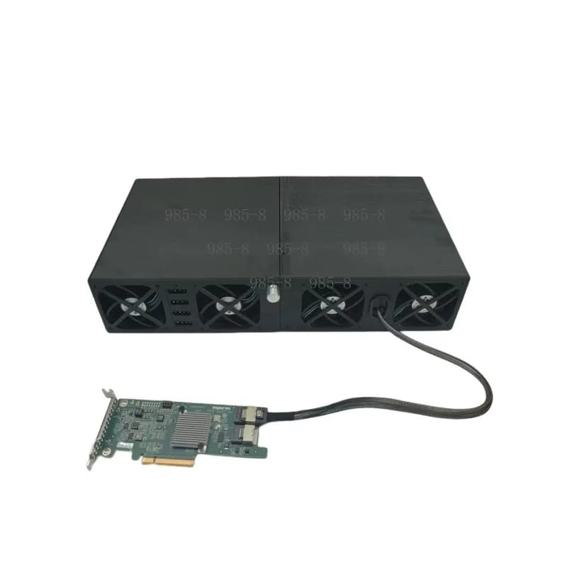12Gbps Backplate 12 Bay External HDD Expansion Enclosure, Stackable Series Connection Storage Cabinet For Video Editing Server