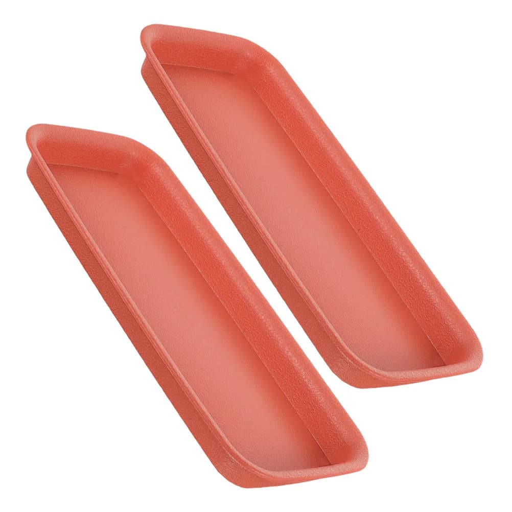 2Pcs Rectangular Plant Saucer Tray Heavy Duty Plastic Flower Pot Water Catcher for Indoor Outdoor Gardening Planter Drain Trays