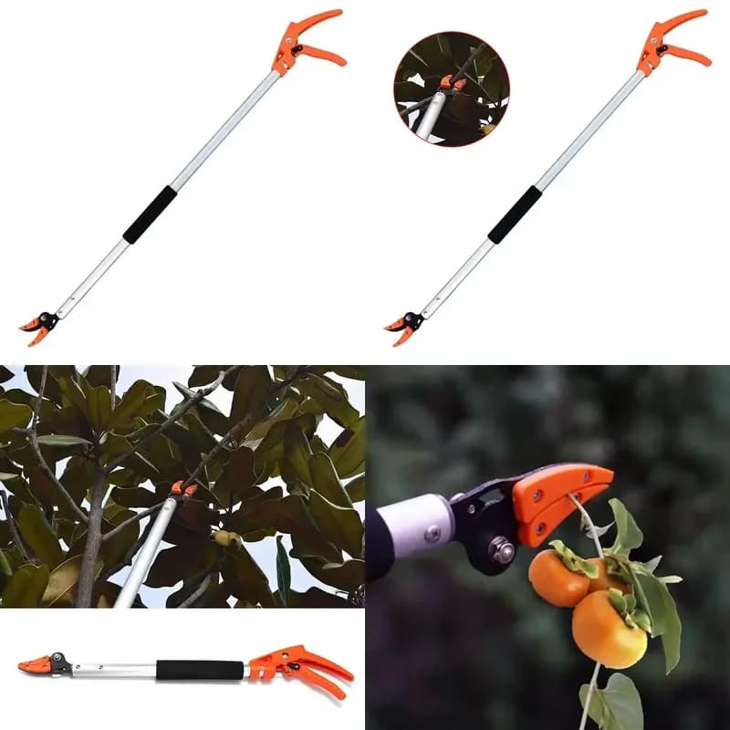 1M Fruit Picker Extra Long Fruit Picking Shears Pruning And Hold Bypass Pruner Max Cutting Grape Persimmon Picker Garden