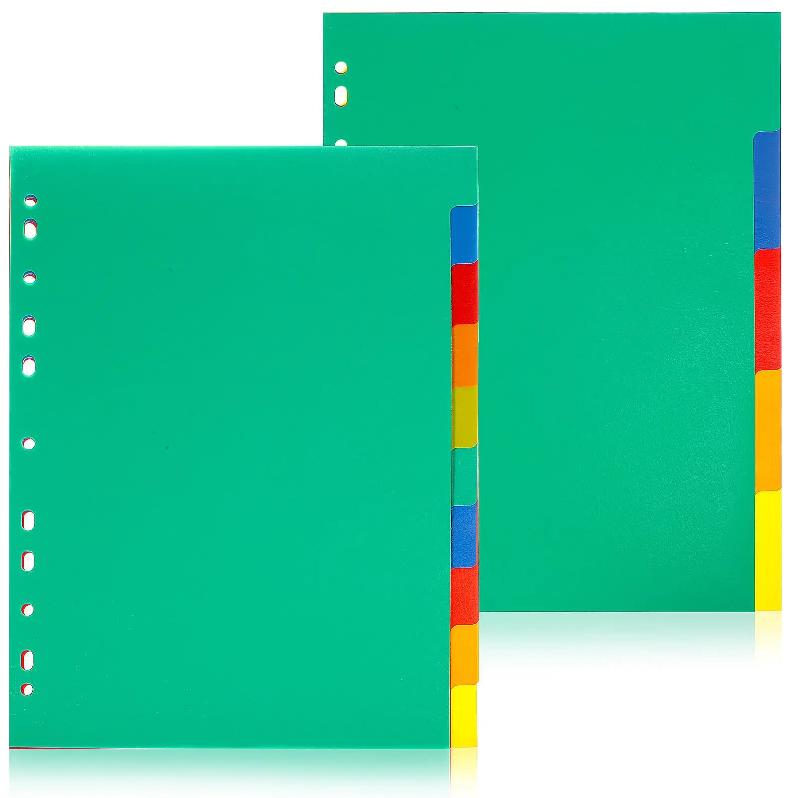 15 divisori estetici per raccoglitori, divisori con indicizzatori in plastica per agenda, quaderno, classificazione documenti, separazione pagine, scrittura fluida