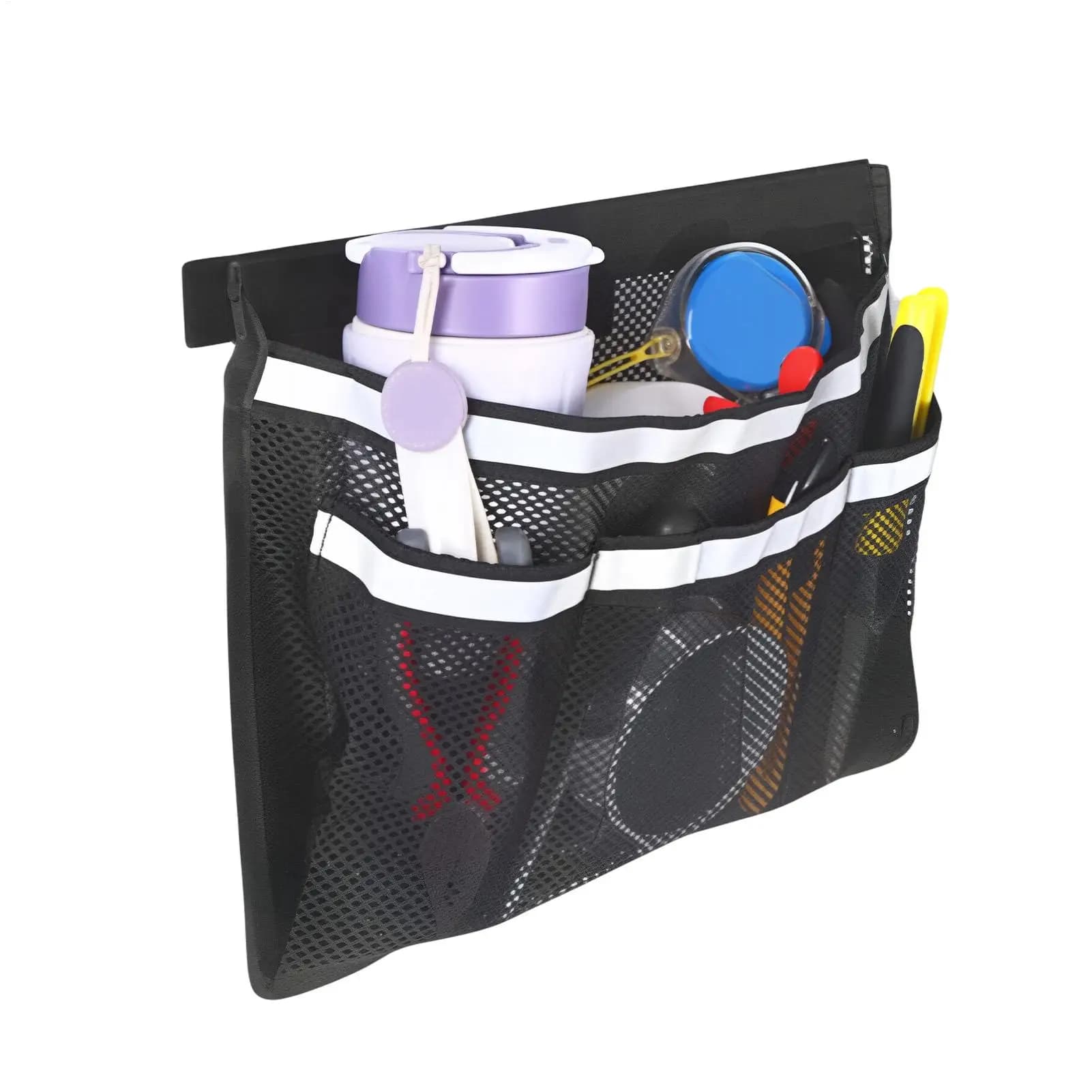 Reflective Boat Storage Accessories Self-Adhesive Reflective Universal Boat Storage Net Bag For Sea Tools Fishing Gear Gloves