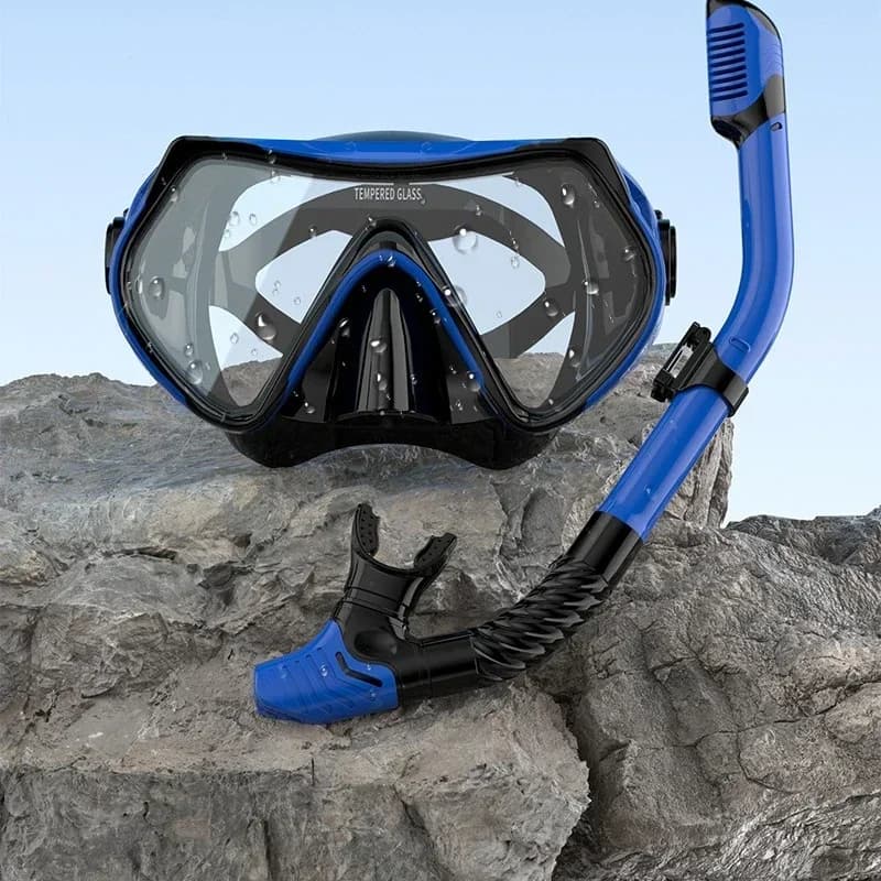 Scuba diving mask with snorkeling Professional glasses Scuba diving glasses Swimming tube set for easy breathing Snorkeling mask