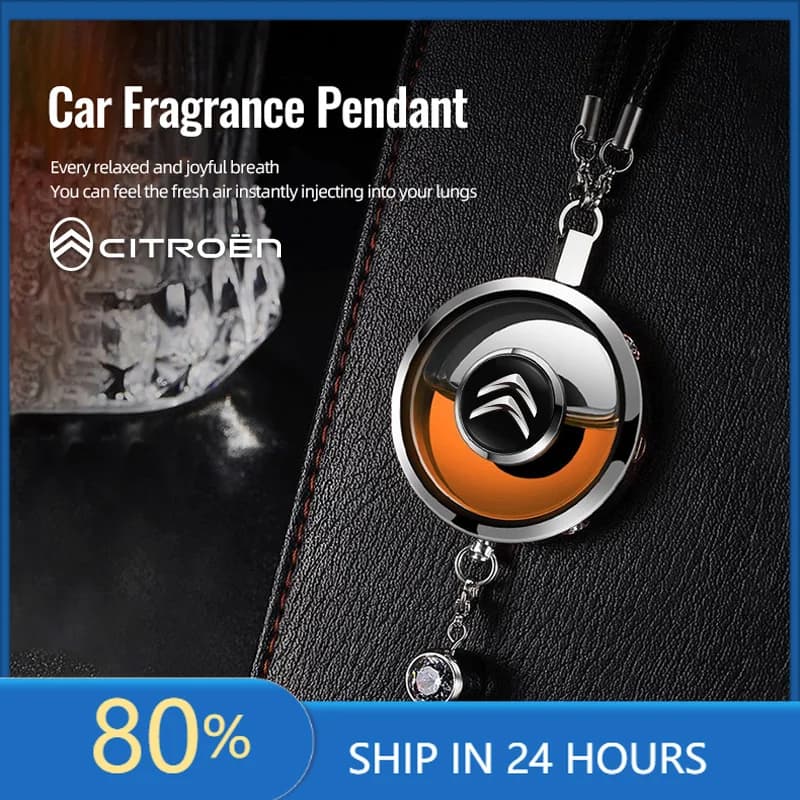 Car Stickers Car Logo High-Grade Air Diffuser Aroma Perfume Pendant Freshener For Citroen Celysee C6 C3 C5 Aircross Picasso Cact