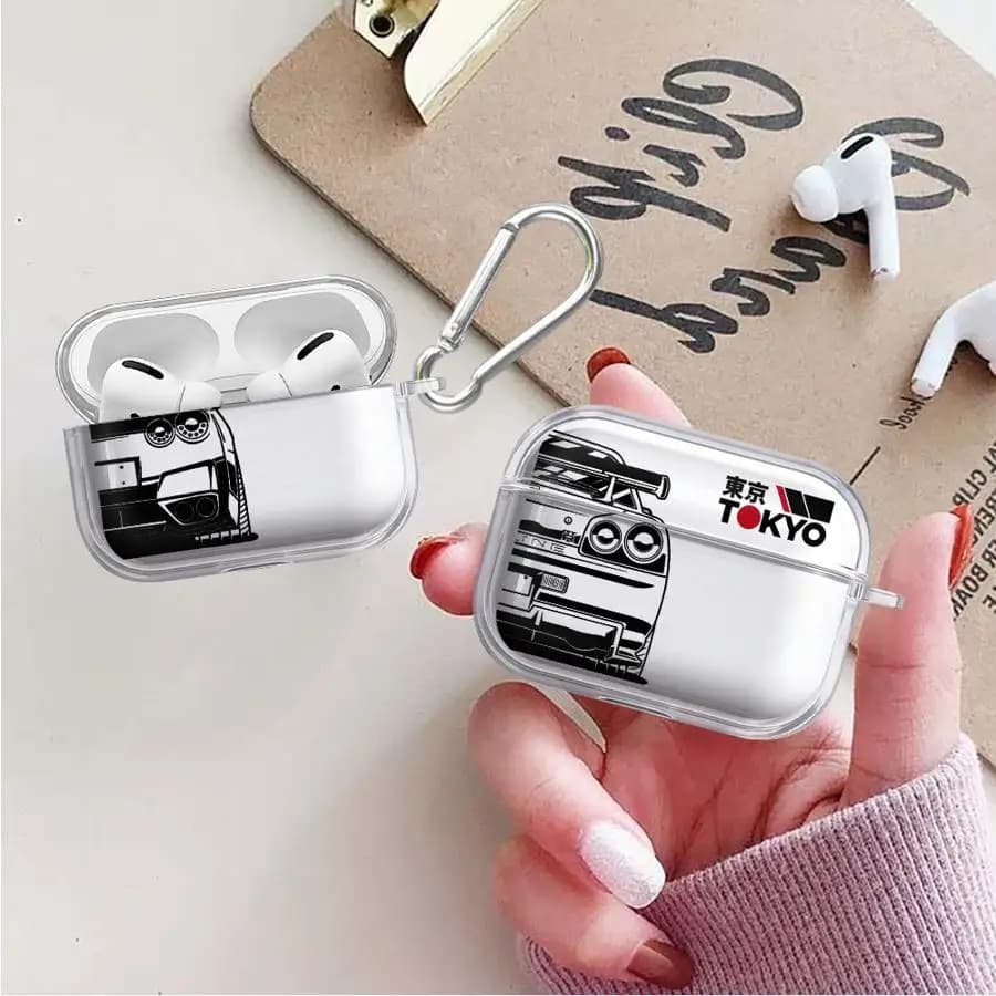 Custodie trasparenti per auricolari J-D-M Dream Cars per Airpods 4 Pro 3 Pro3 2 1 Pro2