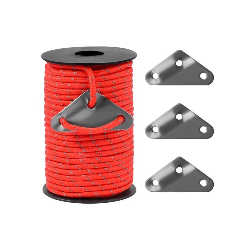 30M 4mm Paracord riflettente 7 fili tenda Guyline corda con tenditore tattico sopravvivenza esterna campeggio cordino braccialetto fai da te