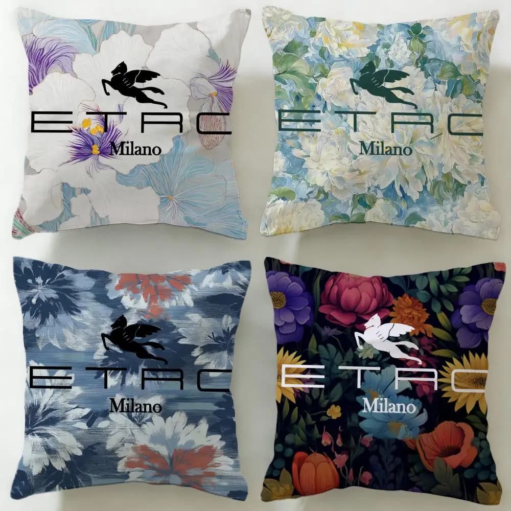 Fodera per cuscino del marchio di moda classica Etro, morbida e facile da lavare – versatile per divano, letto, viaggi e ufficio