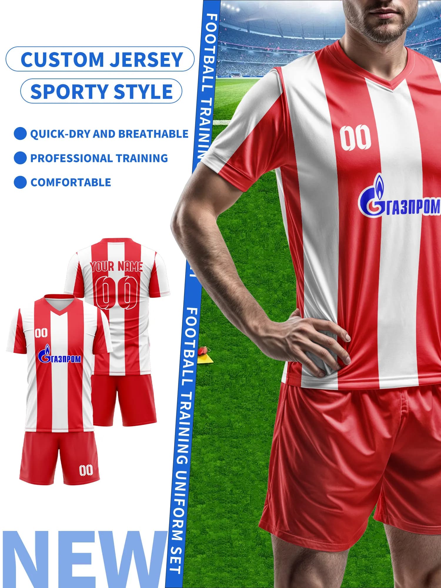Crea la Tua Maglia da Calcio Personalizzata | Nome e Numero Personalizzati | Maglia da allenamento da calcio traspirante, maglia da calcio da uomo personalizzata