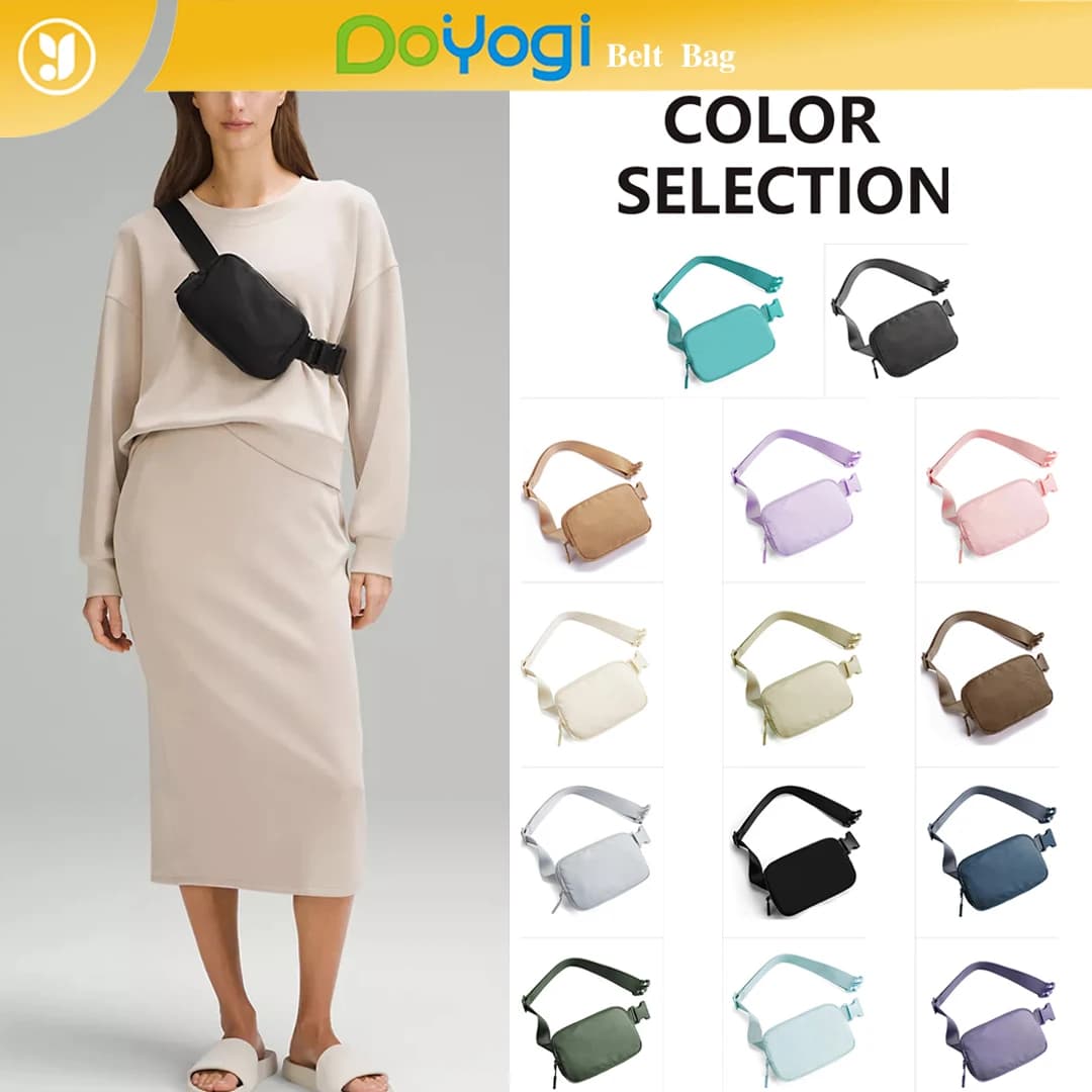 DOYOGI Marsupio Mini da Donna e Uomo, Borsa a Tracolla Casual Impermeabile per Viaggi e Sport