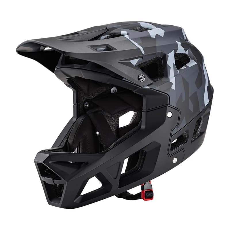 Casco Integrale MTB con Schiuma EPS Antiurto, Casco da Ciclismo per Mountain Bike Fuoristrada con Fodera Staccabile