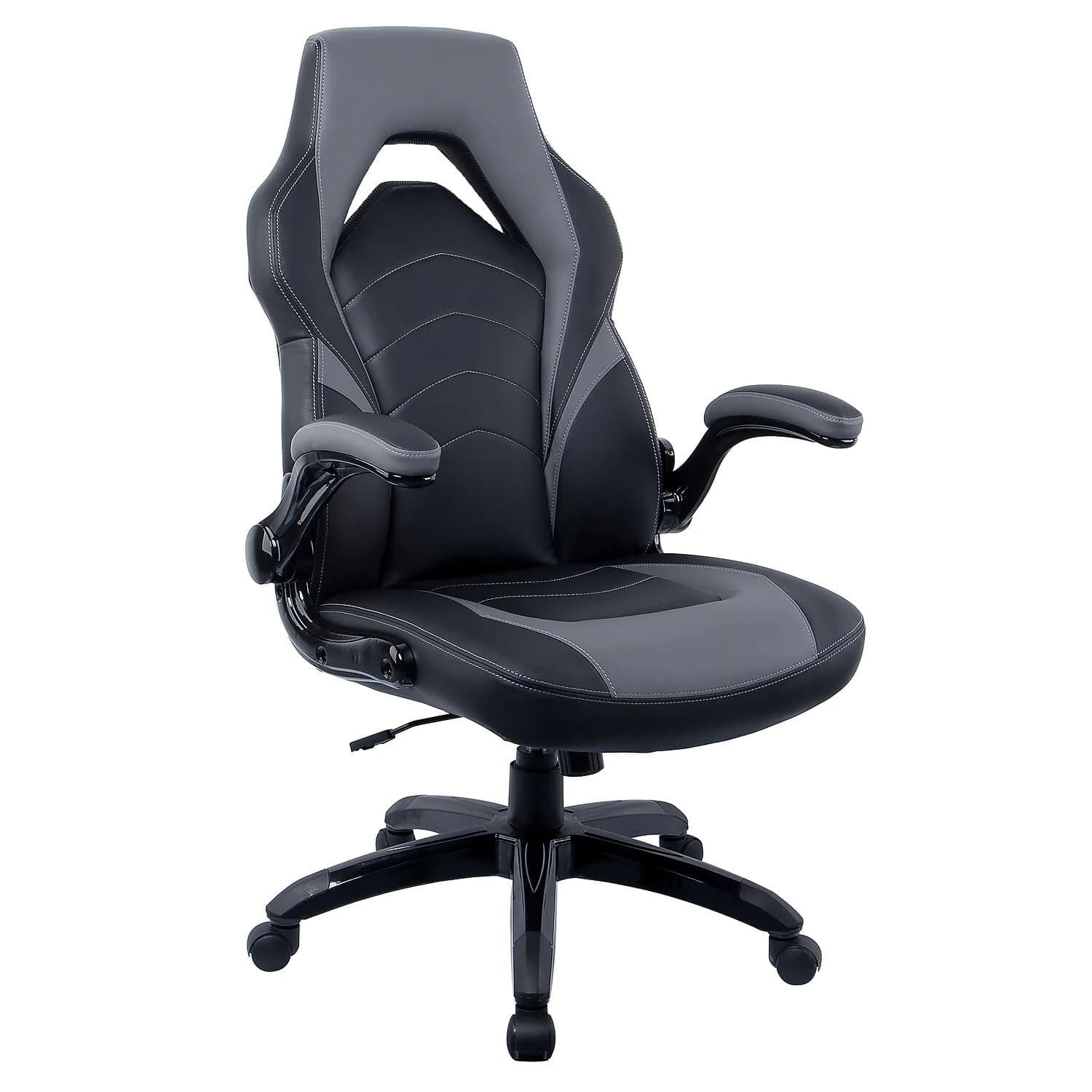 Sedia da Gaming Ergonomica, Altezza Regolabile, Girevole, Nera, Personalizzabile