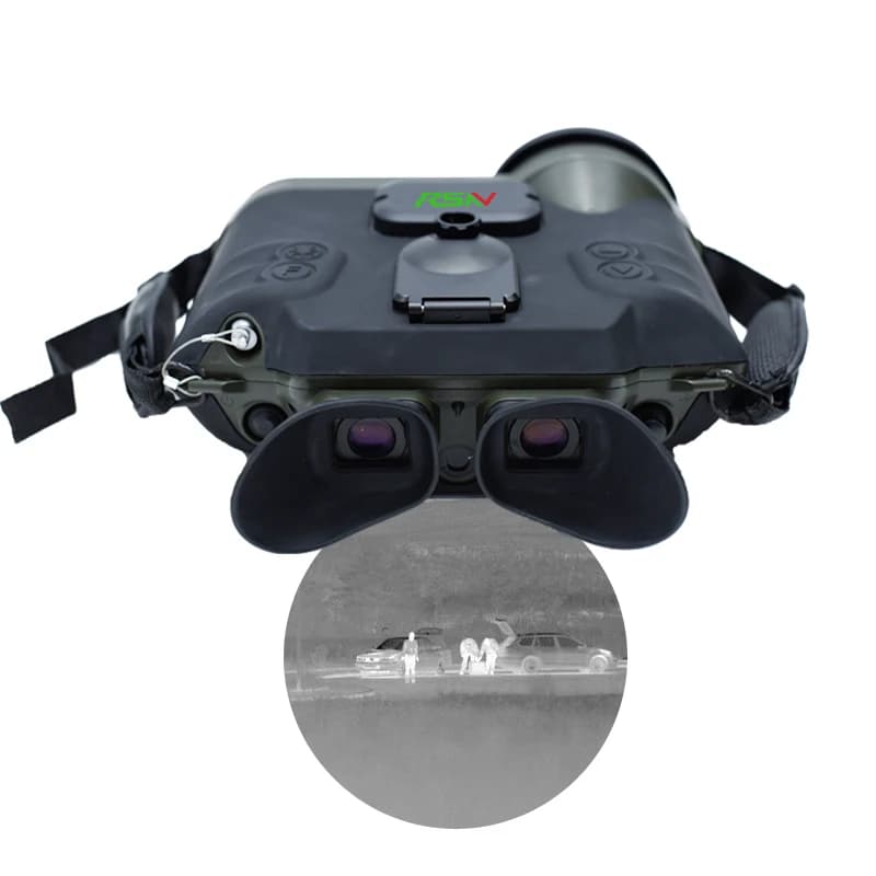 Conveniente con telemetro laser GPS Bussola digitale Binocolo per imaging termico non raffreddato a infrarossi portatile