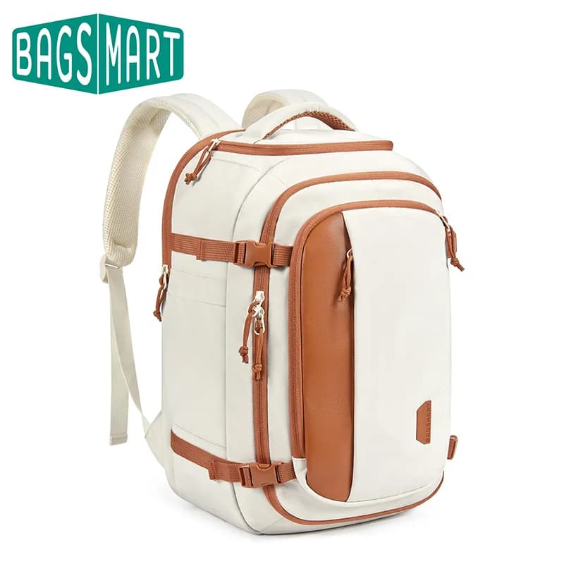 BAGSMART Zaino da viaggio Zaino leggero da 30 litri approvato per il volo per uomo Donna Borsa da viaggio impermeabile con porta di ricarica USB