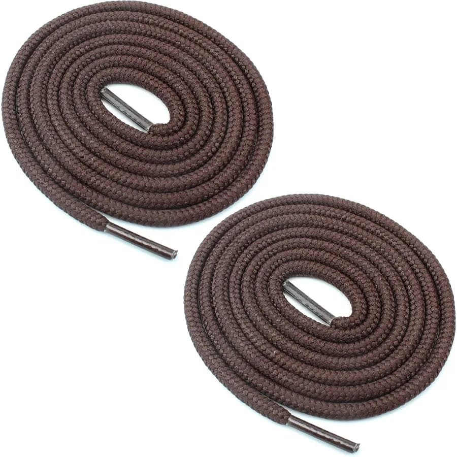 Stivale rotondo Corde resistenti spesse 3/16" per scarpe da lavoro, escursionismo, combattimento - Lacci per scarpe da 27" a 72" di lunghezza