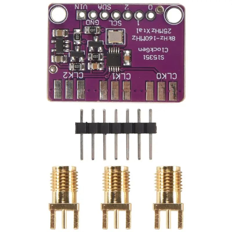 A01K-Si5351a 25 MHz I2C clock generator breakout card from 8 kHz to 160 MHz for Arduino D9I2