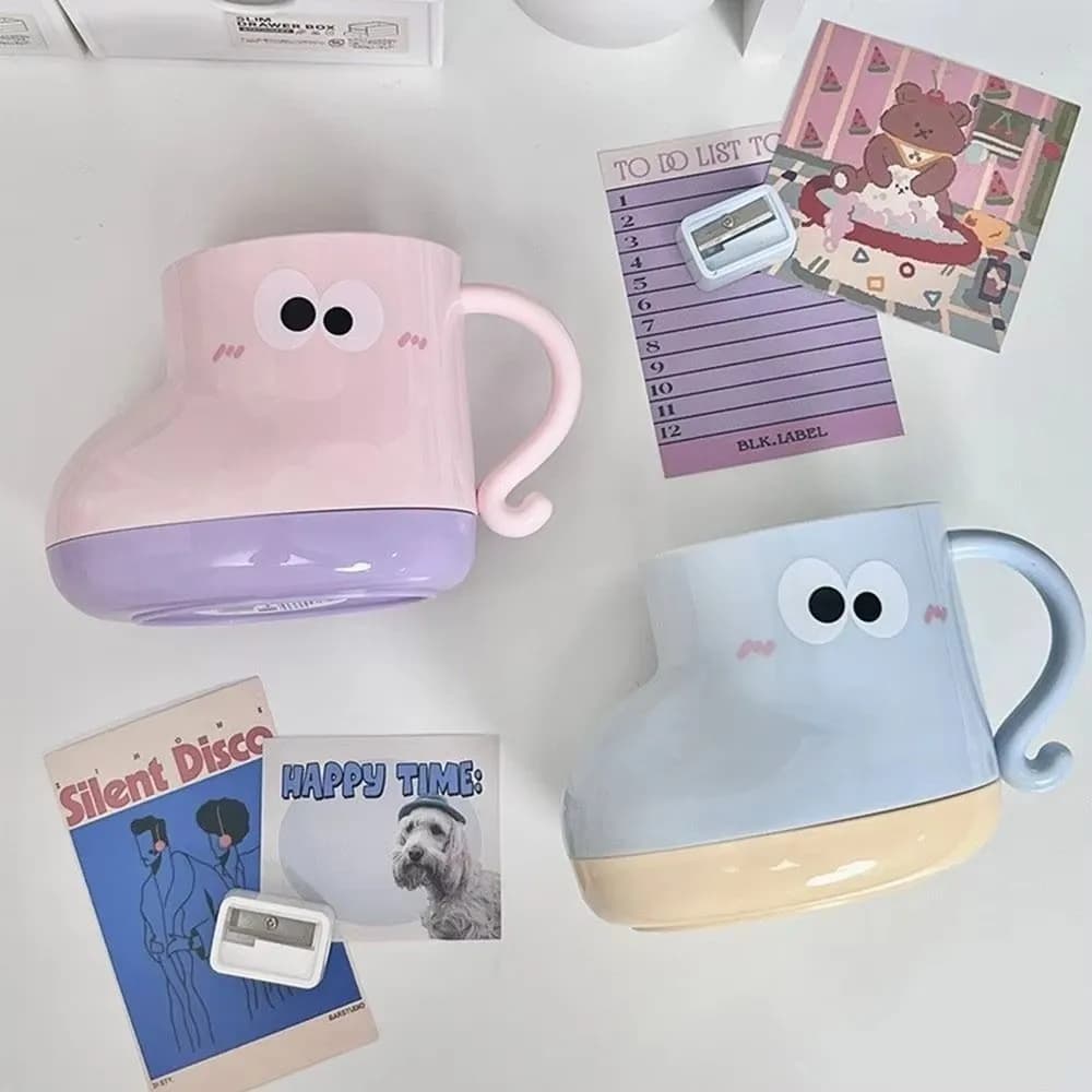 Pen Holder Cute Shoe Shape Brush Cup Toilet Cup Patchwork Boot Mouthwash Cup Children Plastic Couple Toothbrush Cup Children
