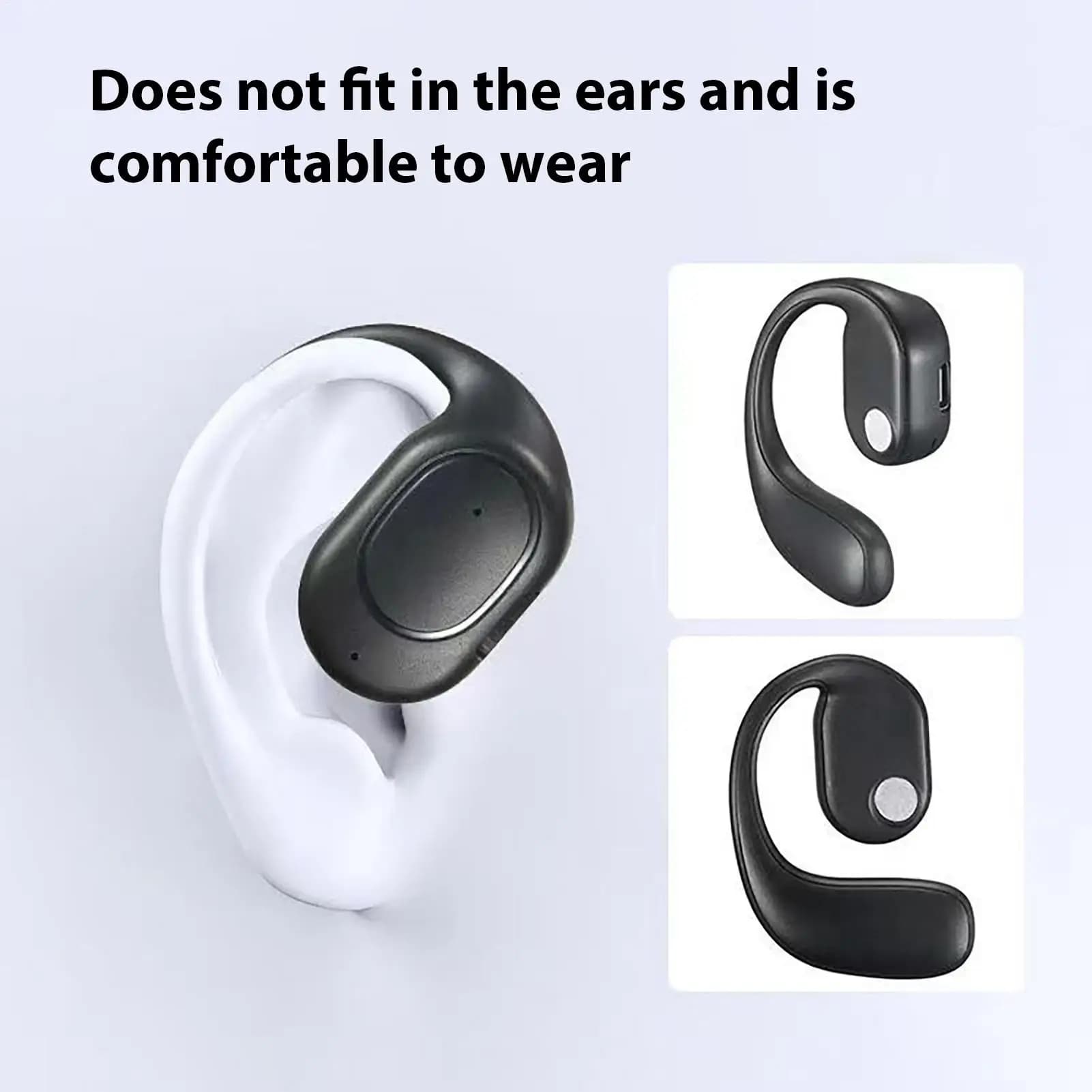 Single Open Bluetooth Hearing Aid Wireless In-ear Sports In-ear Wireless Calls Ergonomic Earrings for Driving Running