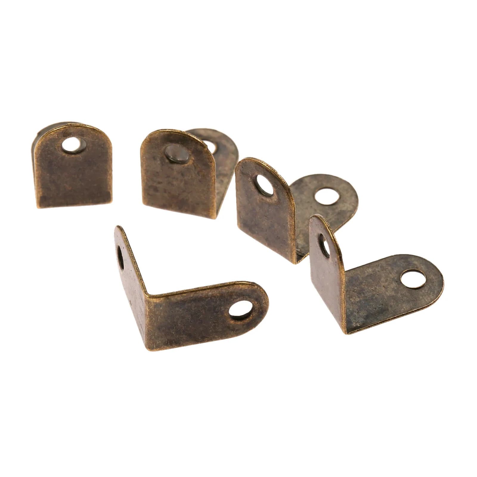 20pcs/set Mini Corners w/screws Antique Bronze Decor Protectors 15*9mm Book Scrapbook Albums Menu Diary Wood Jewelry Box Cover