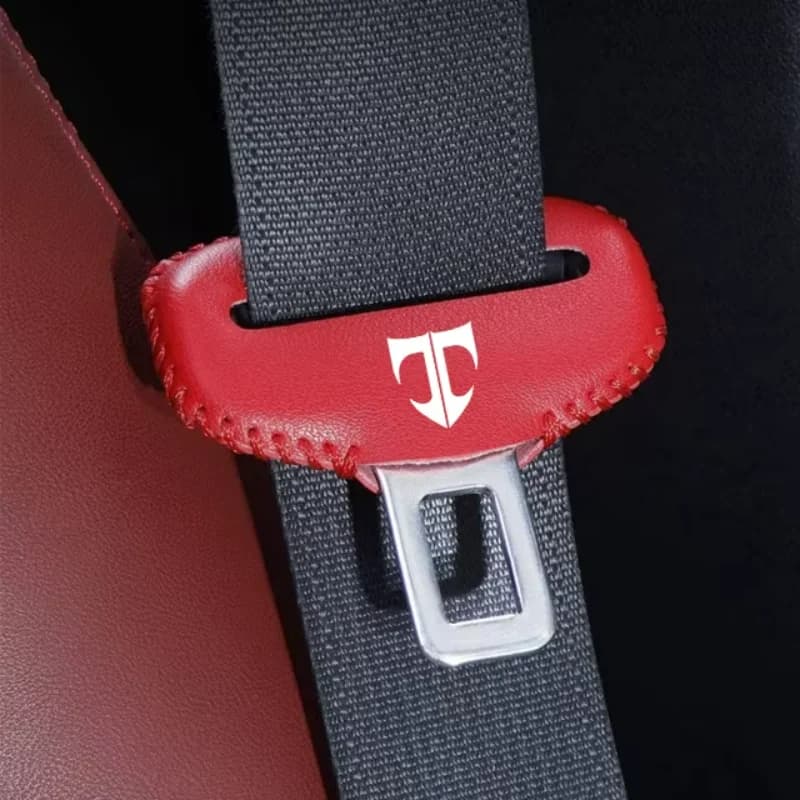 Custodia protettiva antigraffio per cintura di sicurezza per auto in pelle PU da 2 pezzi per Hyundai Tiburon Coupe T