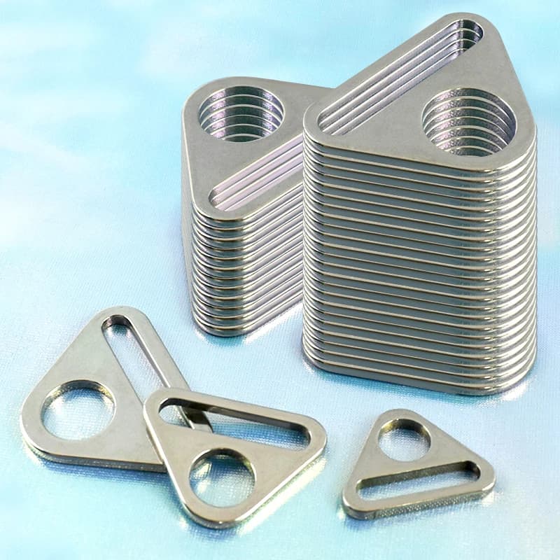 5-10 Pieces Triangular Stainless Steel Buckles 20-38mm for Adjuster Straps Bags, Bikini Ring, Clasp Bra, Anti-slip Buckle for Belts, Fixing Curtains
