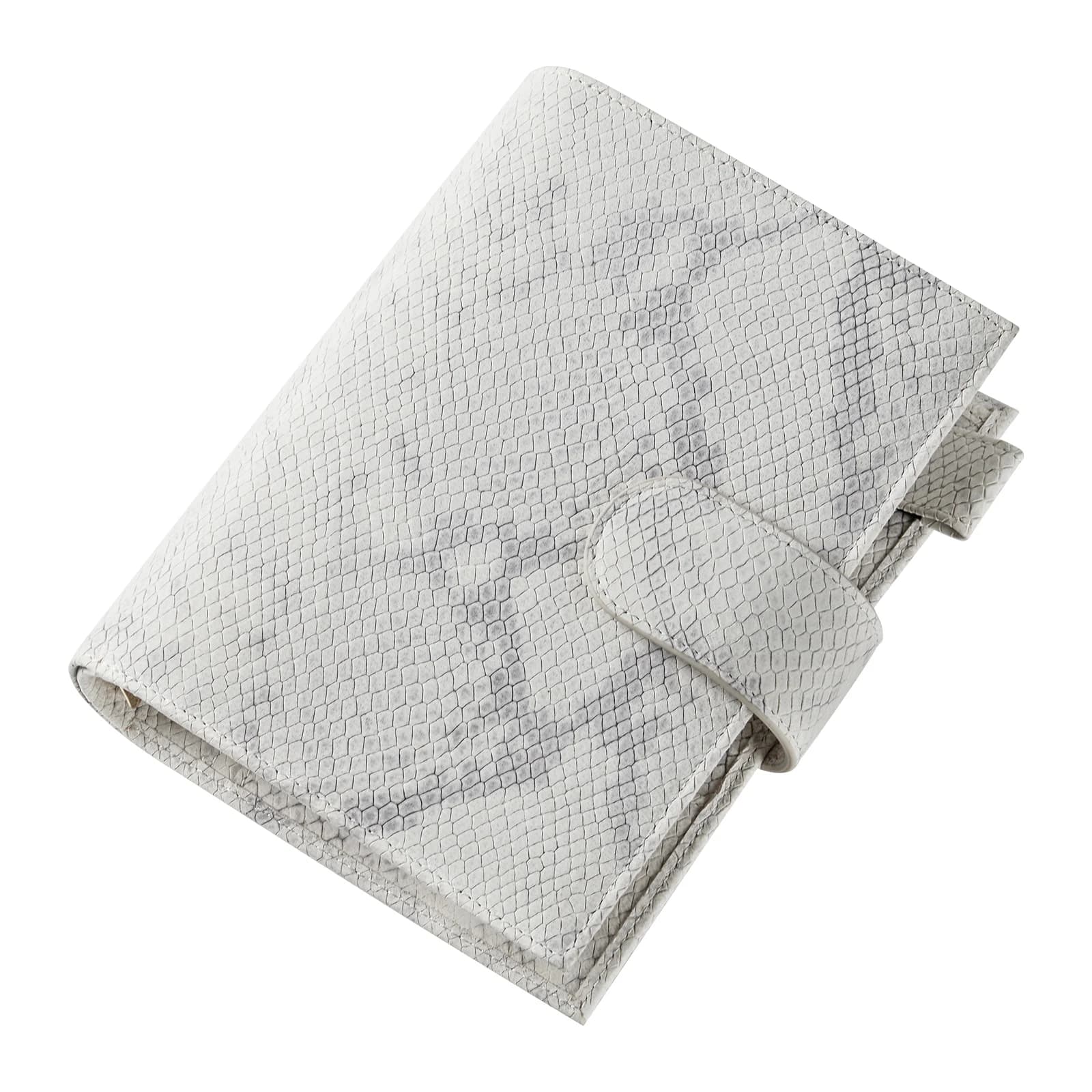 Smartfee Personal Budget Planner A6 planer Binders Snake Embossed Genuine Leather Organizer Notebook Agenda
