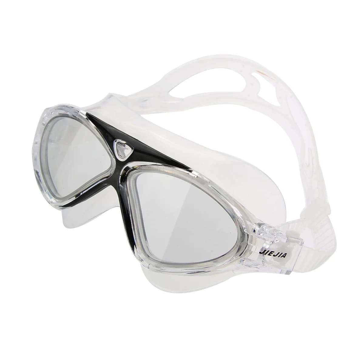 Adjustable Strap Swimwear with Large Lens Comfortable Silicone Frame Clear Vision Anti Loss Swimwear for Myopia Pc Water-proof