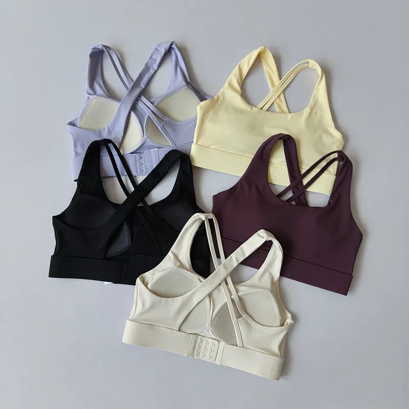 High-Intensity Sports Bra, All-In-One Shock-Proof Push-Up Running Yoga Vest, Quick-Drying Fitness Top for Women
