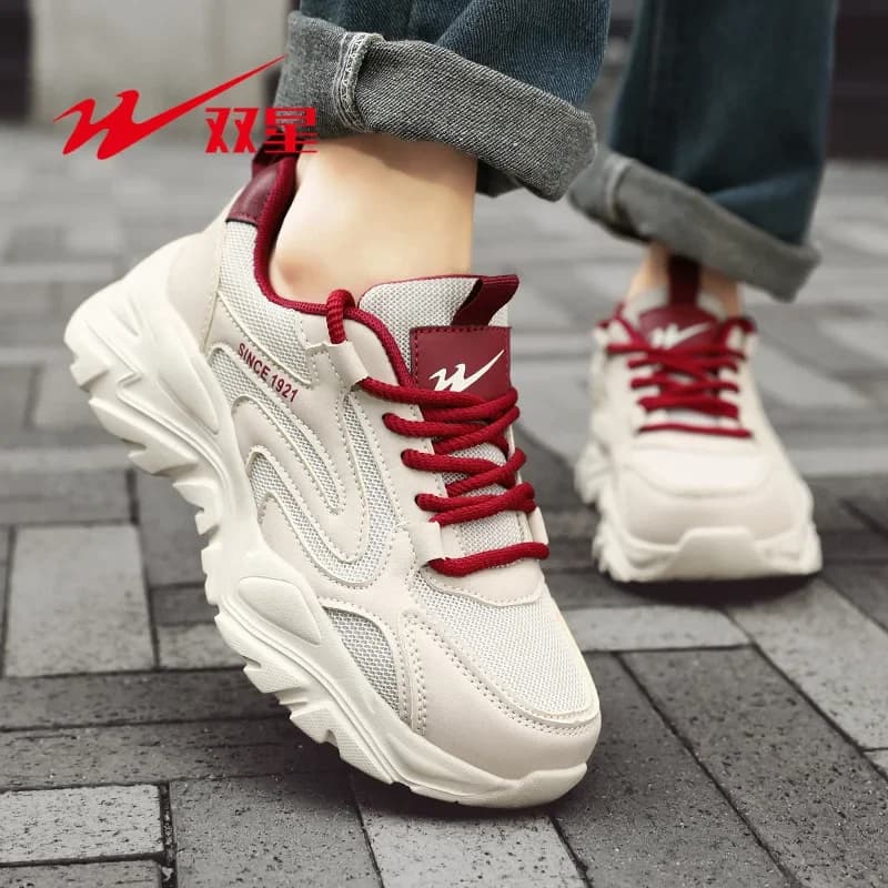 Scarpe Casual da Donna Traspiranti in Mesh, Sneakers Comode e Antiscivolo per Passeggio all'Aperto, Stile Trendy da Strada