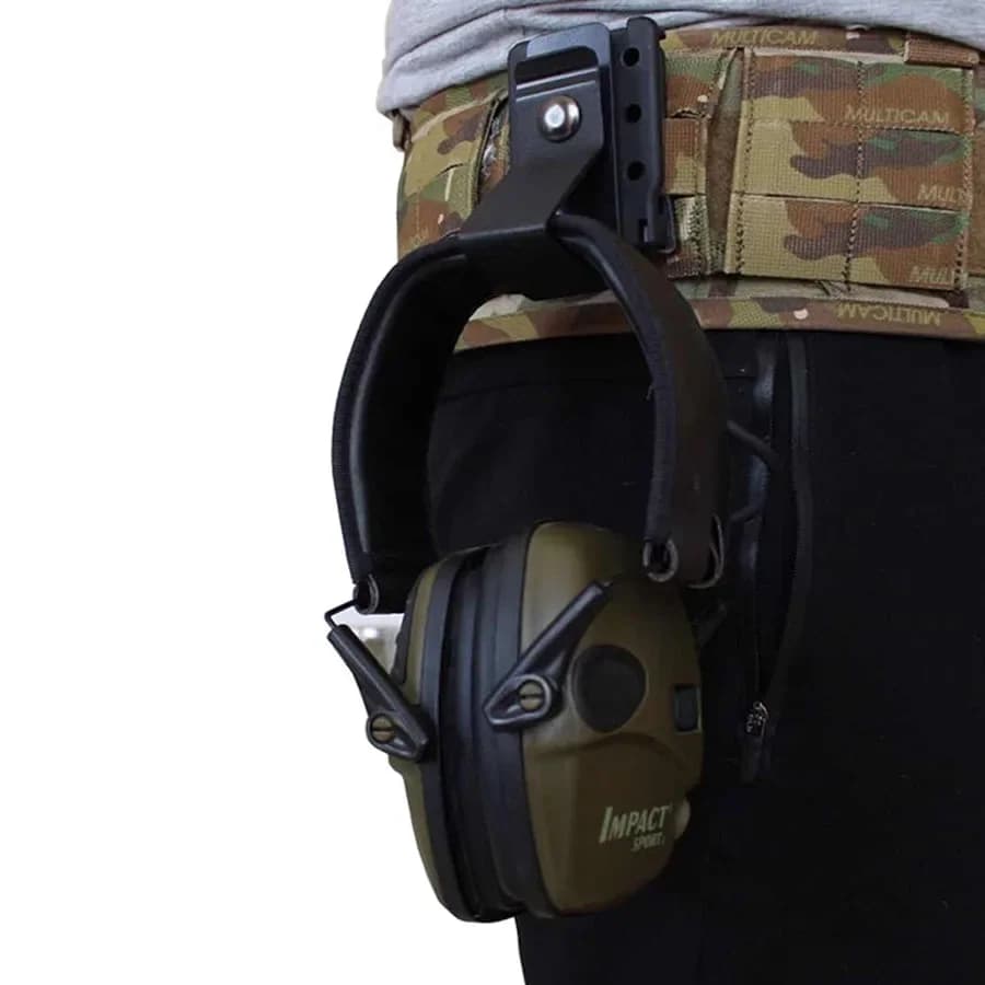 Gancio Molle per cintura con fibbia a sgancio rapido multiuso universale per auricolare tattico