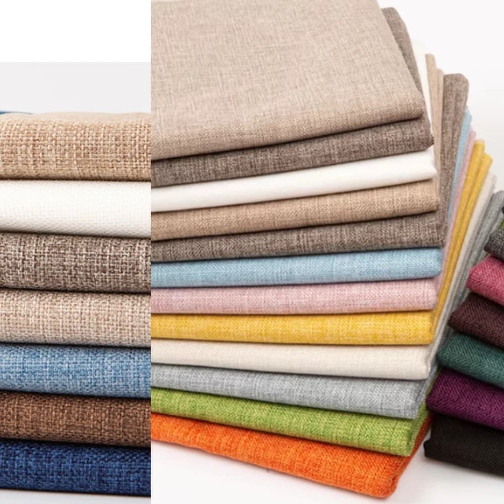Thickened Solid Color Cotton Linen Fabric Diy Sofa Tablecloth Pillow Box Bag Curtains Fashion for Sewing Design Materials Cloth