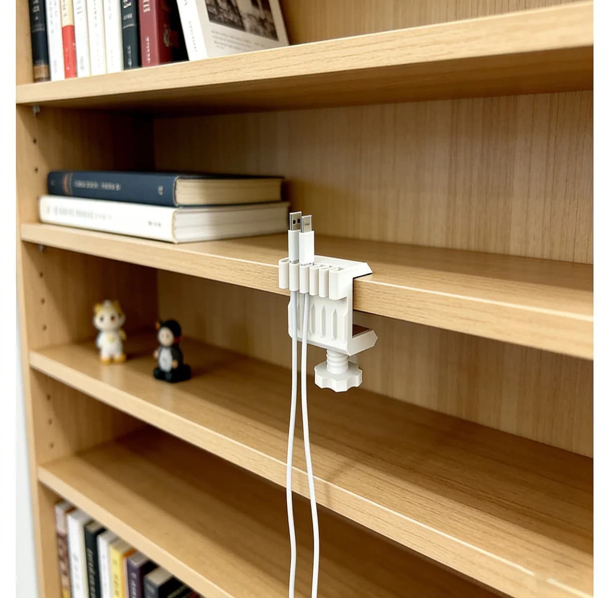 Supporto per cavo dati desktop in materiale ecologico stampato in 3D, gestione dei cavi senza traccia e organizzatore di archiviazione, 1 pezzo