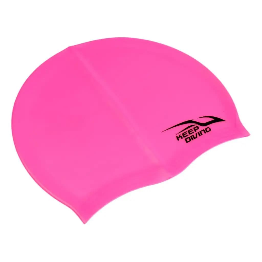 Silicone swim cap Waterproof comfort swim cap for women Pool for long hair Adult use