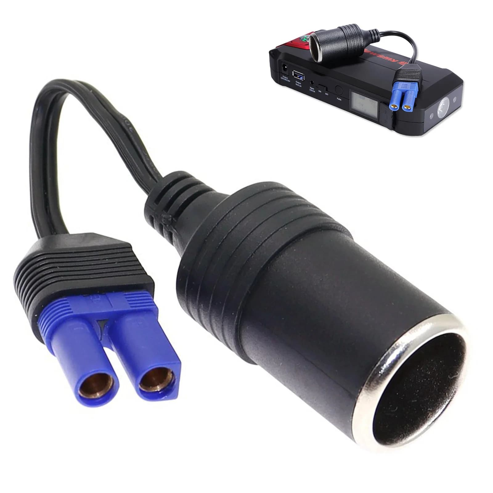 Connettore adattatore presa accendisigari EC5 per mini power bank portatile per avviamento di emergenza batteria per auto 12v