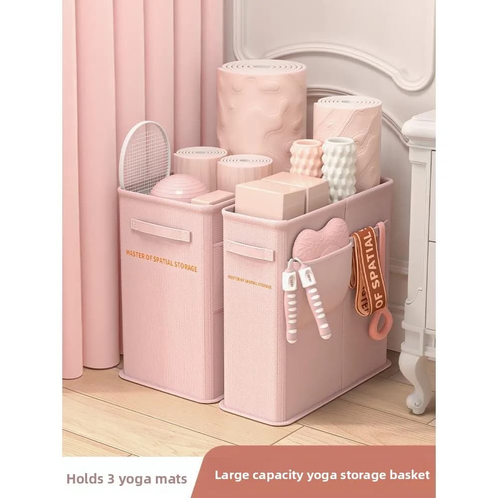 Modern Simple Foldable Yoga Mat Storage Device Gym Fitness Equipment Organizer Home Sport Accessories Storage Basket