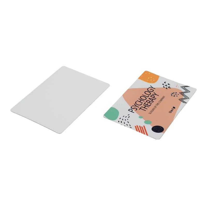 100pcs/lot 0.2mm thickness soft PET Sublimation Blanks Name Cards Business Cards For Promotion Gift Card