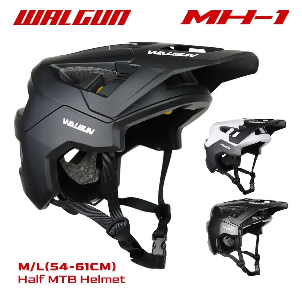 Casco da Ciclismo WALGUN MTB Ultraleggero per Bici da Strada e Mountain Bike, Casco Integrale per Uomo e Donna, Accessori per Moto Cross