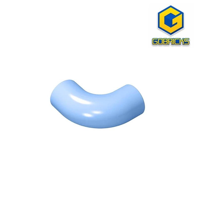 Gobricks GDS-1114 Mattone, rotondo 1 x 1 d. Gomito da 90 gradi, senza foro a 2 assi, compatibile con i blocchi educativi LEGO 25214