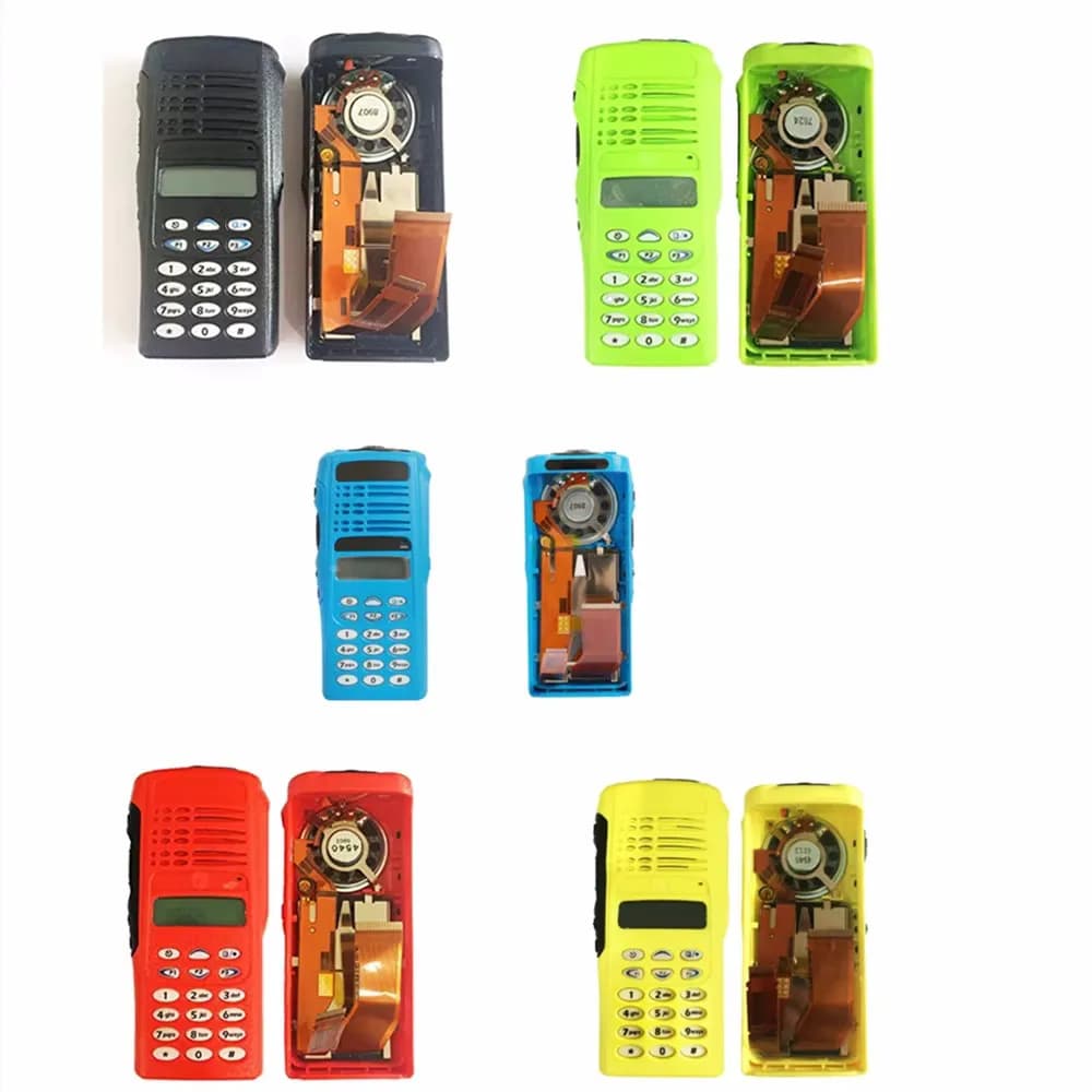 Kit di ricambio per walkie-talkie con tastiera a colori e tasti completi, custodia protettiva con altoparlante e display LCD per radio bidirezionale HT1250 GP338