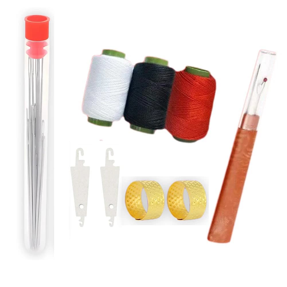 31/34/37PCS Set di strumenti per cucire, strumenti di riparazione manuale per filo di aghi, kit di strumenti per ricamo, aghi, filo per cucire per cucire, ditali